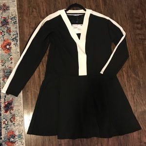 ZARA Drop Hem Knit Longsleeve Dress NWT